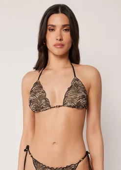 Triangel-Bikinioberteil Doll Zebra