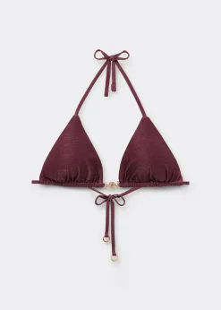 Triangel-Bikinioberteil Golden Glow