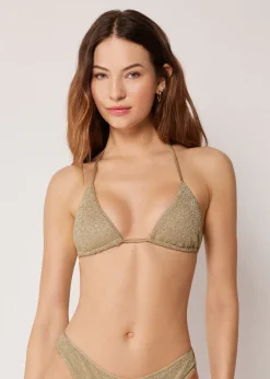 Triangel-Bikinioberteil Metallic Glow