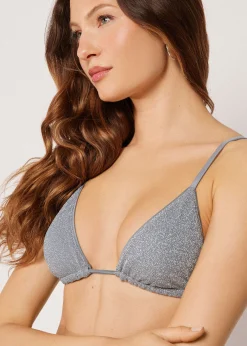 Triangel-Bikinioberteil Metallic Glow