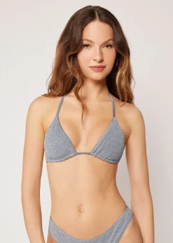 Triangel-Bikinioberteil Metallic Glow