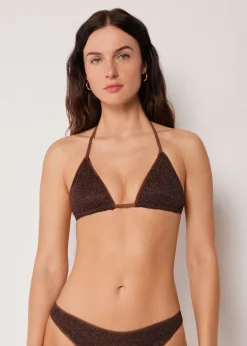 Triangel-Bikinioberteil Metallic Glow