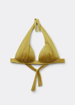 Triangel-Bikinioberteil mit abgestufter Wattierung Shiny Satin