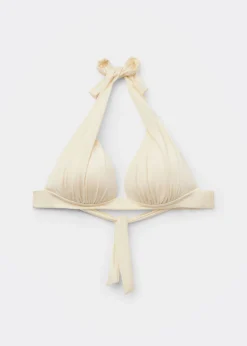 Triangel-Bikinioberteil mit abgestufter Wattierung Shiny Satin
