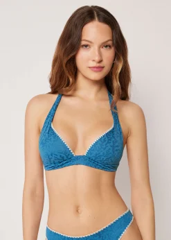 Triangel-Bikinioberteil mit Polsterung Sea Corals