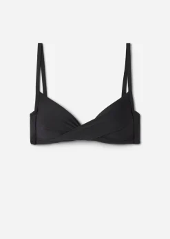Triangel-Bikinioberteil mit abgestufter Wattierung und Überkreuzdetail Indonesia