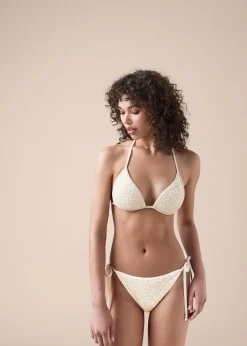 Triangel-Bikinioberteil mit Polsterung Sequin Net