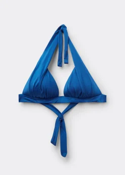 Triangel-Bikinioberteil mit abgestufter Wattierung Shiny Satin