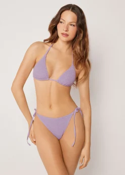 Triangel-Bikinioberteil mit herausnehmbaren Polstern Crinkle Waves