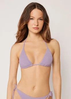 Triangel-Bikinioberteil mit herausnehmbaren Polstern Crinkle Waves