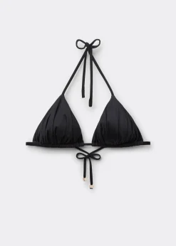 Triangel-Bikinioberteil Shiny Satin