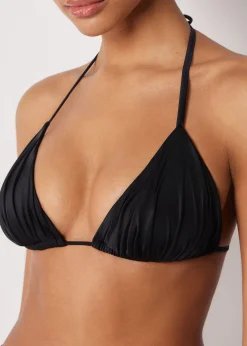 Triangel-Bikinioberteil Shiny Satin