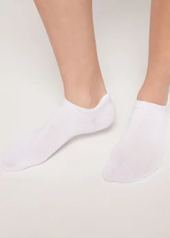 Unisex Füßlinge aus Baumwolle mit Fersenlasche