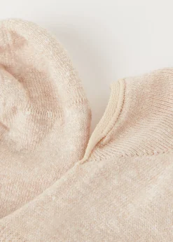 Unisex-Füßlinge aus Baumwolle und Leinen