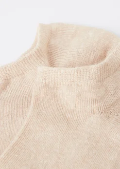 Unisex-Sneakersocken aus Baumwolle und Leinen
