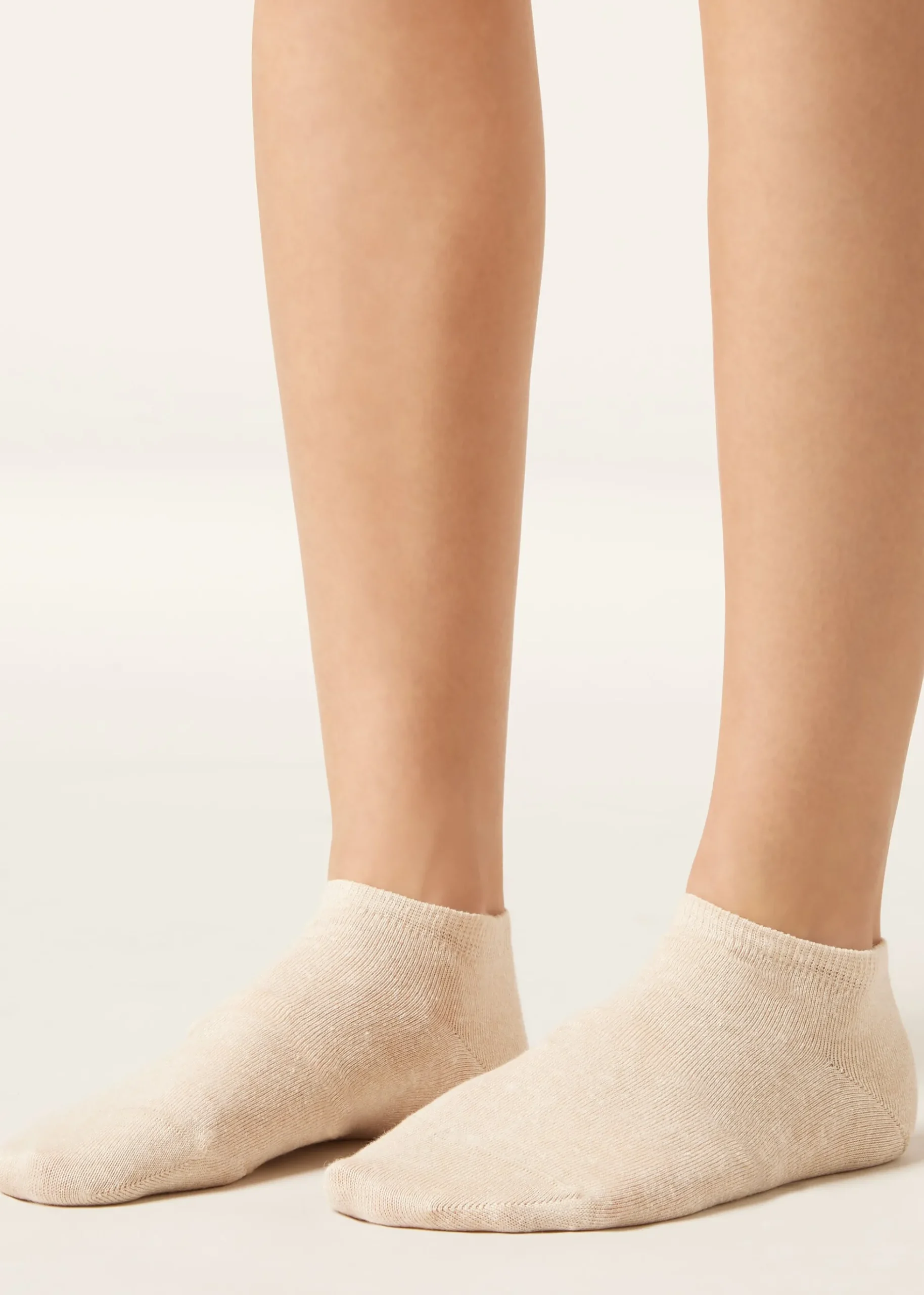 Unisex-Sneakersocken aus Baumwolle und Leinen