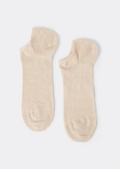 Unisex-Sneakersocken aus Baumwolle und Leinen